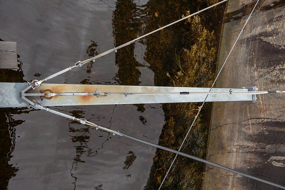 Cable turnbuckles and steel fittings — representative photo